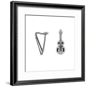 Musical Instruments, 12th Century-Henry Shaw-Framed Giclee Print