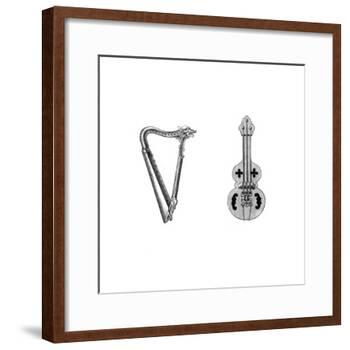 Musical Instruments, 12th Century-Henry Shaw-Framed Giclee Print