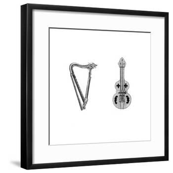 Musical Instruments, 12th Century-Henry Shaw-Framed Giclee Print