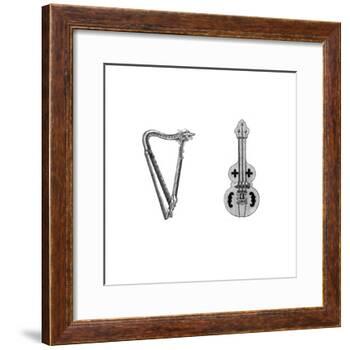 Musical Instruments, 12th Century-Henry Shaw-Framed Giclee Print