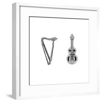 Musical Instruments, 12th Century-Henry Shaw-Framed Giclee Print