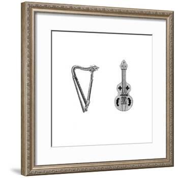 Musical Instruments, 12th Century-Henry Shaw-Framed Giclee Print