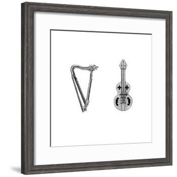 Musical Instruments, 12th Century-Henry Shaw-Framed Giclee Print