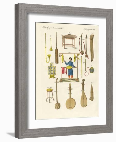 Musical Instruments of the Chinese-null-Framed Giclee Print