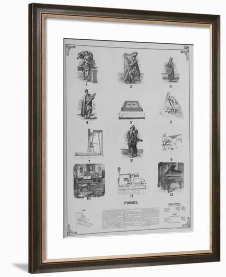 Musical Instruments - Pianos-null-Framed Giclee Print