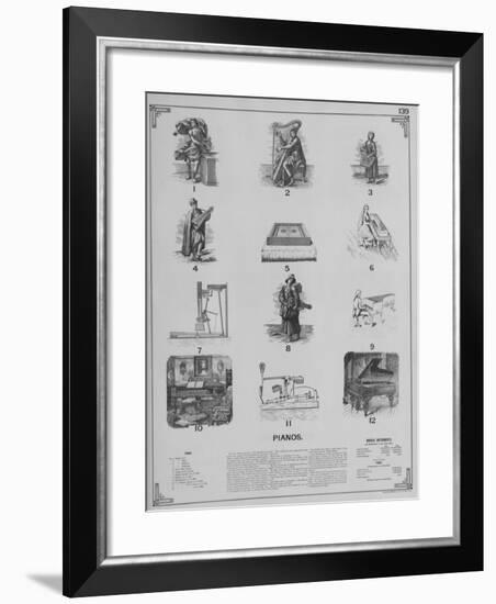 Musical Instruments - Pianos-null-Framed Giclee Print