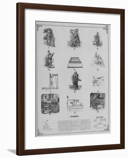 Musical Instruments - Pianos-null-Framed Giclee Print
