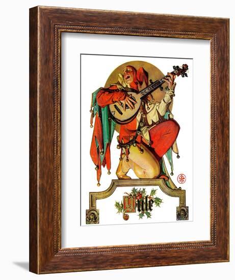 "Musical Jester,"December 26, 1931-Joseph Christian Leyendecker-Framed Giclee Print