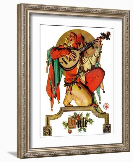 "Musical Jester,"December 26, 1931-Joseph Christian Leyendecker-Framed Giclee Print