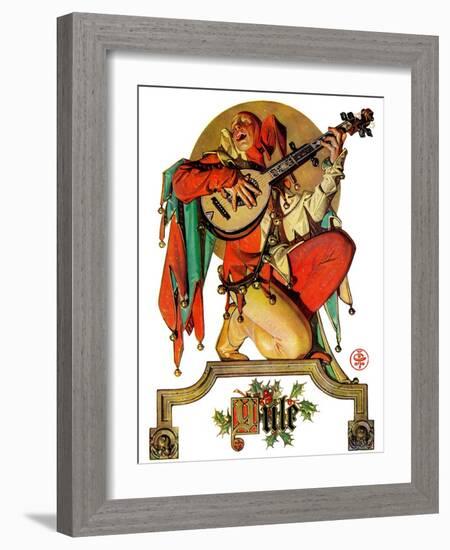 "Musical Jester,"December 26, 1931-Joseph Christian Leyendecker-Framed Giclee Print