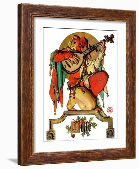 "Musical Jester,"December 26, 1931-Joseph Christian Leyendecker-Framed Giclee Print