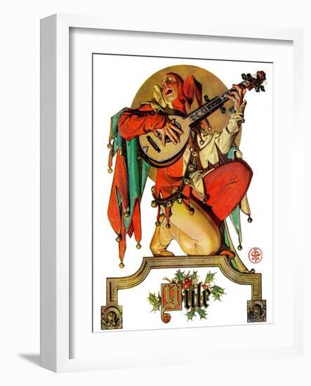 "Musical Jester,"December 26, 1931-Joseph Christian Leyendecker-Framed Giclee Print