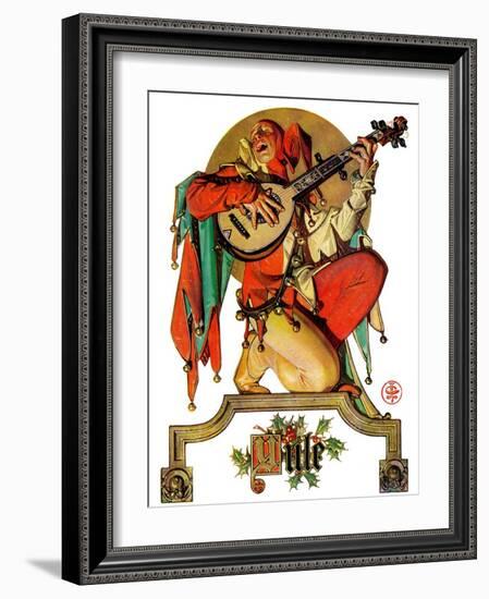 "Musical Jester,"December 26, 1931-Joseph Christian Leyendecker-Framed Giclee Print