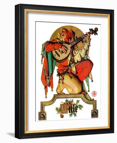 "Musical Jester,"December 26, 1931-Joseph Christian Leyendecker-Framed Giclee Print