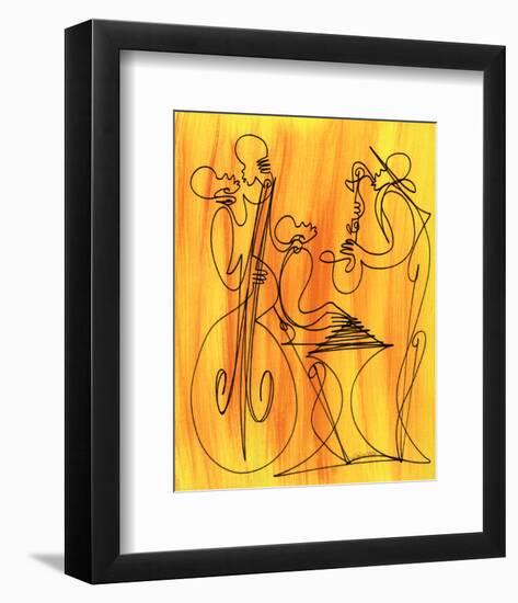 Musical Love-Sir Shadow-Framed Art Print