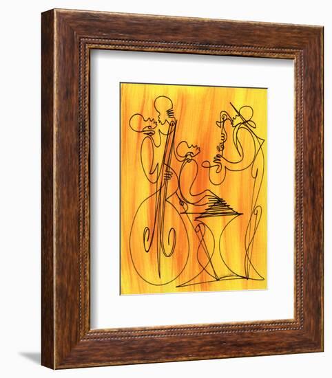 Musical Love-Sir Shadow-Framed Art Print