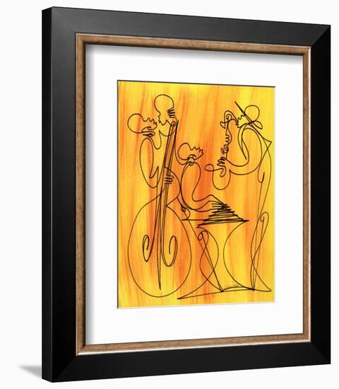 Musical Love-Sir Shadow-Framed Art Print