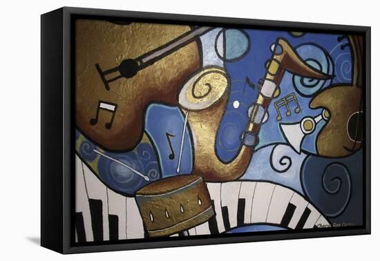 Musical Mural-Cherie Roe Dirksen-Framed Premier Image Canvas