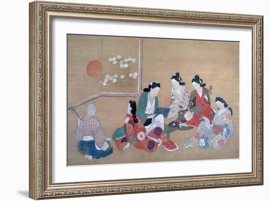 Musical Party, C1690-Hishikawa Moronobu-Framed Giclee Print