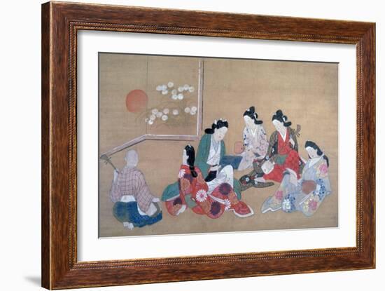 Musical Party, C1690-Hishikawa Moronobu-Framed Giclee Print