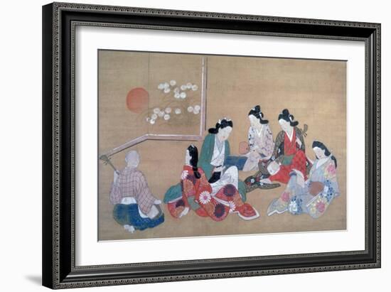 Musical Party, C1690-Hishikawa Moronobu-Framed Giclee Print