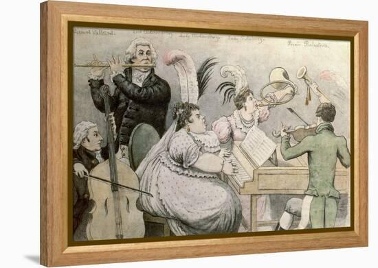 Musical Party-Thomas Rowlandson-Framed Premier Image Canvas