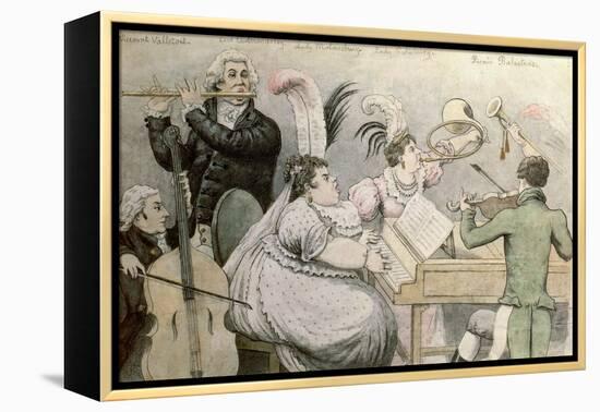 Musical Party-Thomas Rowlandson-Framed Premier Image Canvas