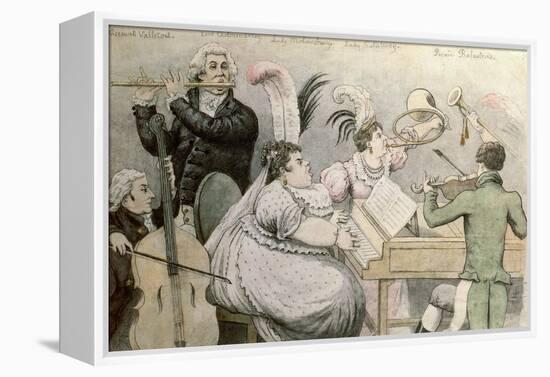 Musical Party-Thomas Rowlandson-Framed Premier Image Canvas