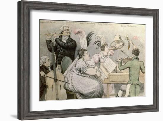 Musical Party-Thomas Rowlandson-Framed Giclee Print