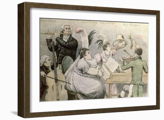 Musical Party-Thomas Rowlandson-Framed Giclee Print