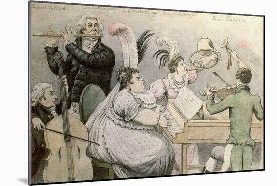 Musical Party-Thomas Rowlandson-Mounted Giclee Print
