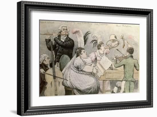 Musical Party-Thomas Rowlandson-Framed Giclee Print