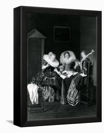 Musical Scene, 1637-Dirck Hals-Framed Premier Image Canvas