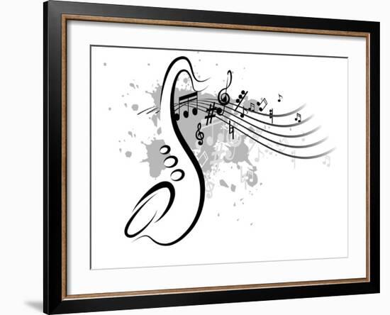 Musical-buket_gvozdey-Framed Art Print