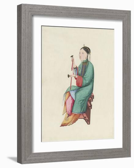 Musican II-Oriental School -Framed Premium Giclee Print