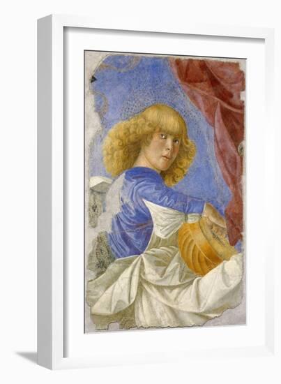 Musician Angel by Melozzo Da Forli, C.1480 (Fresco)-Melozzo Da Forli-Framed Giclee Print