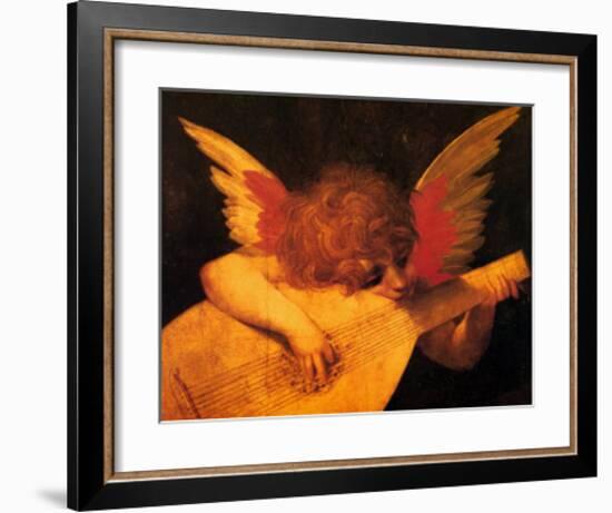 Musician Angel-Rosso Fiorentino (Battista di Jacopo)-Framed Art Print