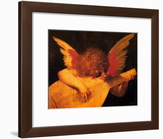 Musician Angel-Rosso Fiorentino (Battista di Jacopo)-Framed Art Print