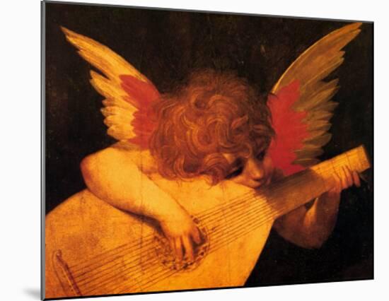 Musician Angel-Rosso Fiorentino (Battista di Jacopo)-Mounted Art Print
