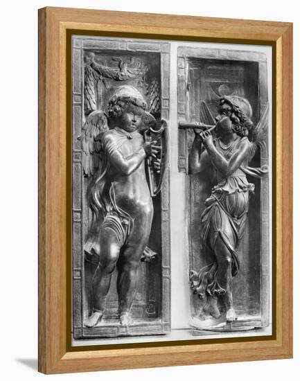 Musician Angels, C1450-Donatello-Framed Premier Image Canvas