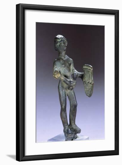 Musician, Bronze Statue from Belsh, Albania, 3rd Century BC-null-Framed Giclee Print