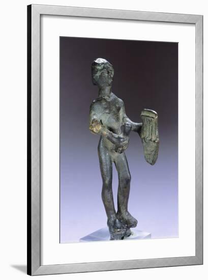 Musician, Bronze Statue from Belsh, Albania, 3rd Century BC-null-Framed Giclee Print