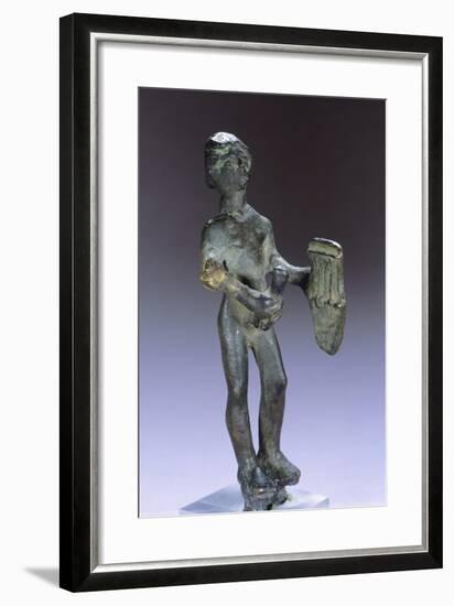 Musician, Bronze Statue from Belsh, Albania, 3rd Century BC-null-Framed Giclee Print