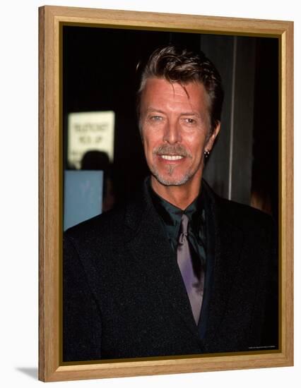 Musician David Bowie at Film Premiere Of "Meet Joe Black"-Dave Allocca-Framed Premier Image Canvas