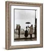 Musician in the Rain-Robert Doisneau-Framed Art Print