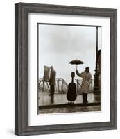 Musician in the Rain-Robert Doisneau-Framed Art Print