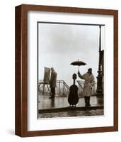 Musician in the Rain-Robert Doisneau-Framed Art Print