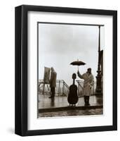 Musician in the Rain-Robert Doisneau-Framed Art Print
