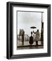 Musician in the Rain-Robert Doisneau-Framed Art Print