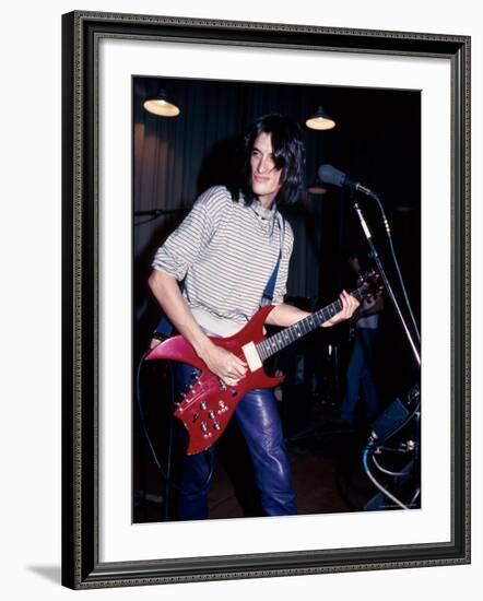 Musician Joe Perry Performing-David Mcgough-Framed Premium Photographic Print